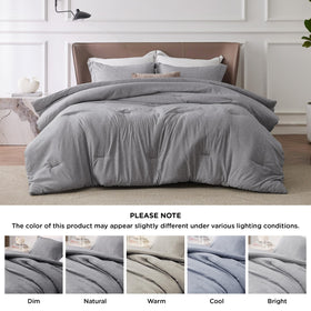 Bedsure pillow shams queen size for coordinated bedding.