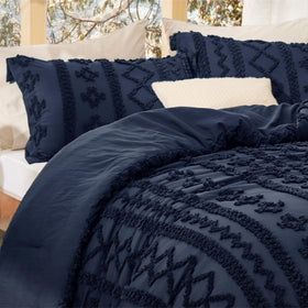 Bedsure pillow shams pair with the set to create a coordinated hotel-inspired look.