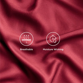 Bedsure burgundy pillowcases 20x40 with envelope closure