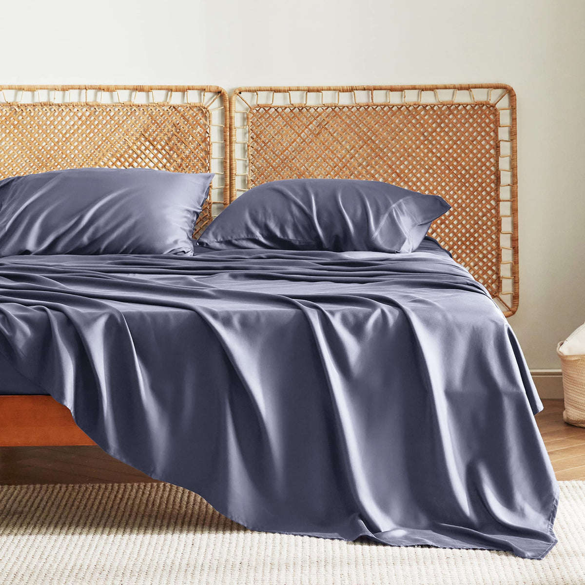 Bedsure pillowcases 20x40 with envelope closures keeping pillows in place.