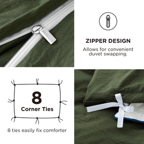 Bedsure polyester microfiber fabric offers a soft touch and easy care.