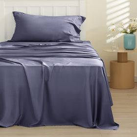 Bedsure PureWoven fabric close-up reveals silky, soft texture.