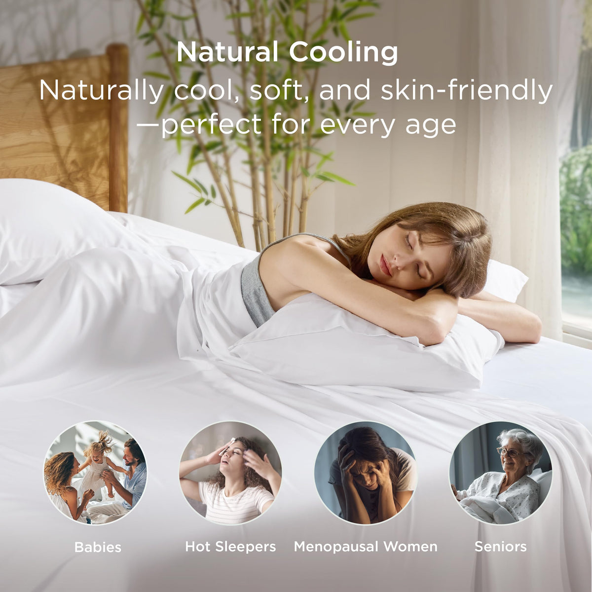 bedsure purewoven pillowcase offers silky softness to reduce friction.