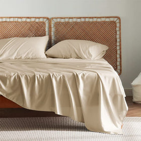 Bedsure PureWoven soft silky sheets for smooth, skin-friendly nights.
