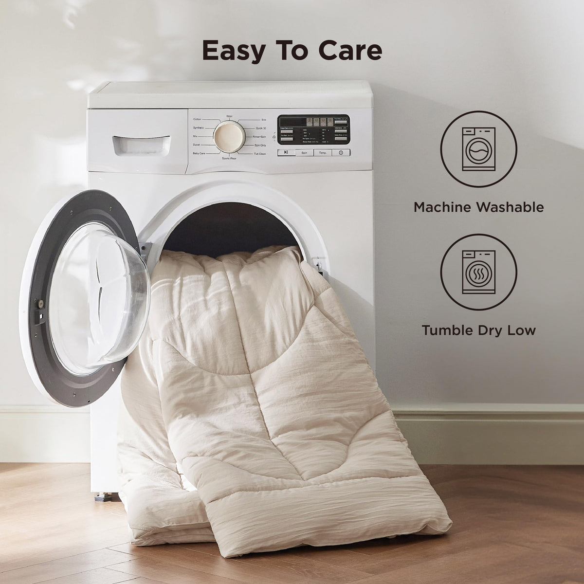 Bedsure queen comforter 260gsm-fill delivers plush warmth without bulk.