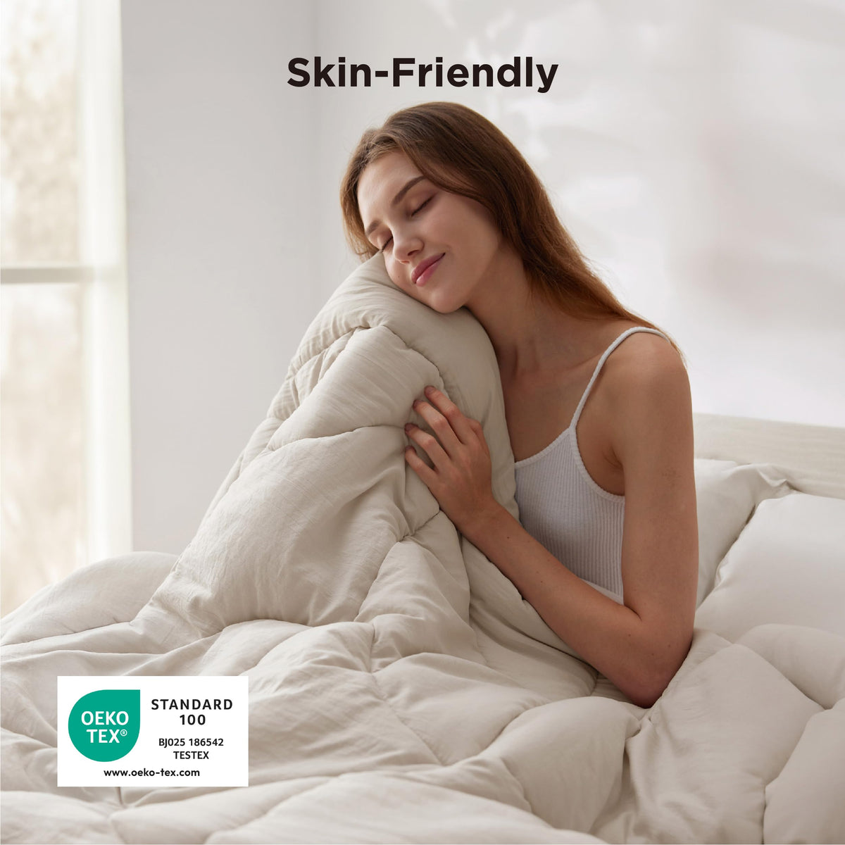 Bedsure queen comforter breathable-texture complements any room style.