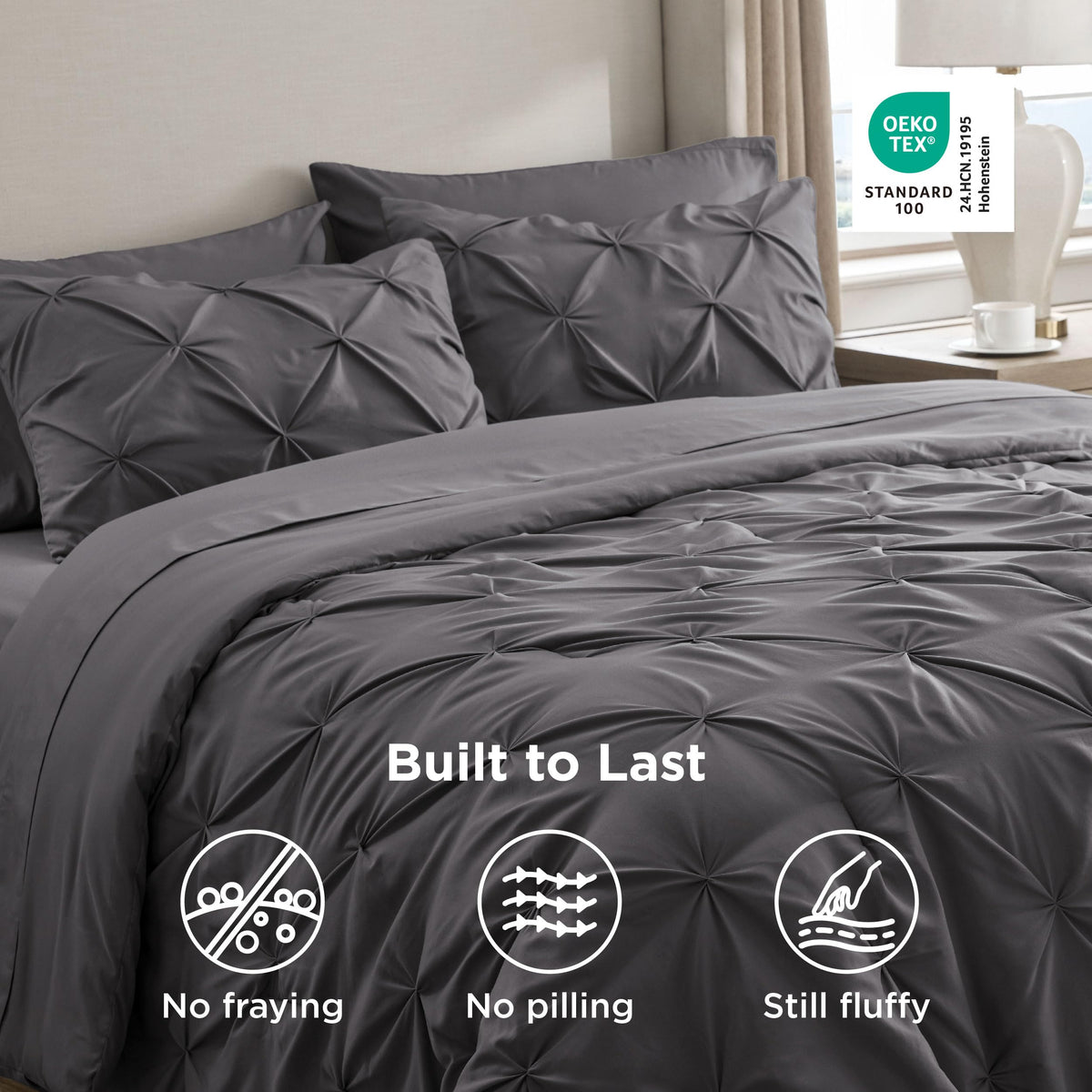 Bedsure microfiber close-up highlighting ultra-soft brushed fabric