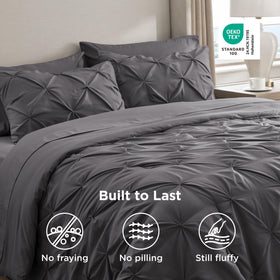 Bedsure microfiber close-up highlighting ultra-soft brushed fabric