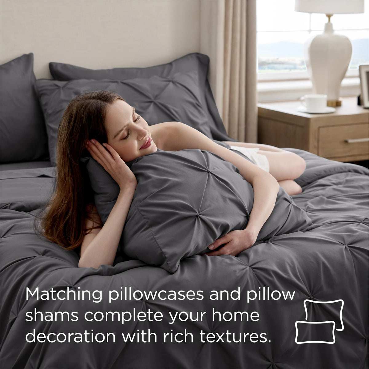 Bedsure packaging showing all seven pieces for easy gifting or move-in