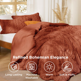 Bedsure queen comforter draped neatly for a ready-made bedroom look.
