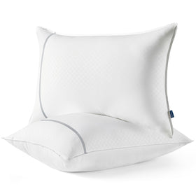 Bedsure queen pillows two-pack front view showing hotel-grade comfort