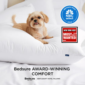 Bedsure queen pillows designed for back sleepers with gentle neck support