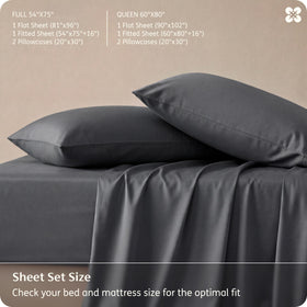 Bedsure OEKO-TEX certified bamboo sheet set for peace of mind.