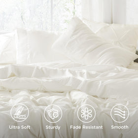 Bedsure queen fitted sheet 60x80 with 14-inch pocket fits thick mattresses securely