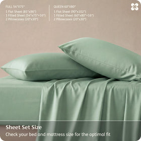 Bedsure fitted sheet depth 16in closeup confirms pocket