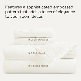 Bedsure queen flat sheet 90x102 with elegant ruched border for hotel-inspired style