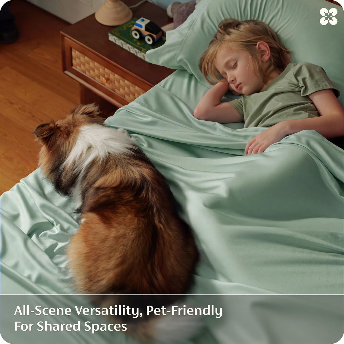 Bedsure flat sheet dimensions closeup shows generous queen size