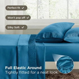 Bedsure breathable microfiber weave delivers cool, all-night comfort.