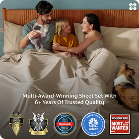 Bedsure queen sheet set pillowcases illustrate envelope closure to prevent slipping