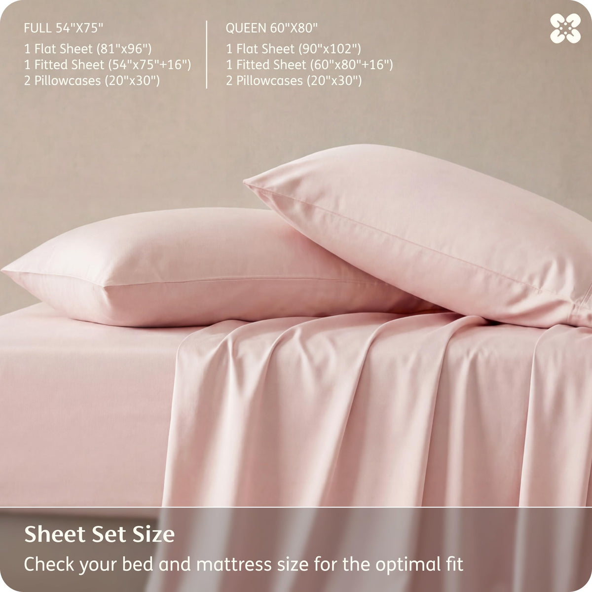 Bedsure pink stitching detail shows quality construction and durability.
