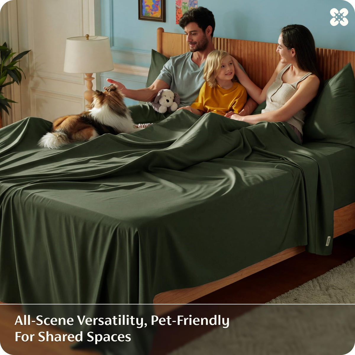 Bedsure silky-soft-bamboo-rayon closeup emphasizes cooling, breathable comfort.