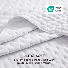 Bedsure quilt with ultrasonic quilting delivers a smooth surface and durable seams
