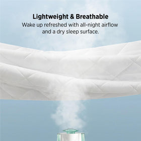 Bedsure quilted top protector providing noiseless, plush comfort