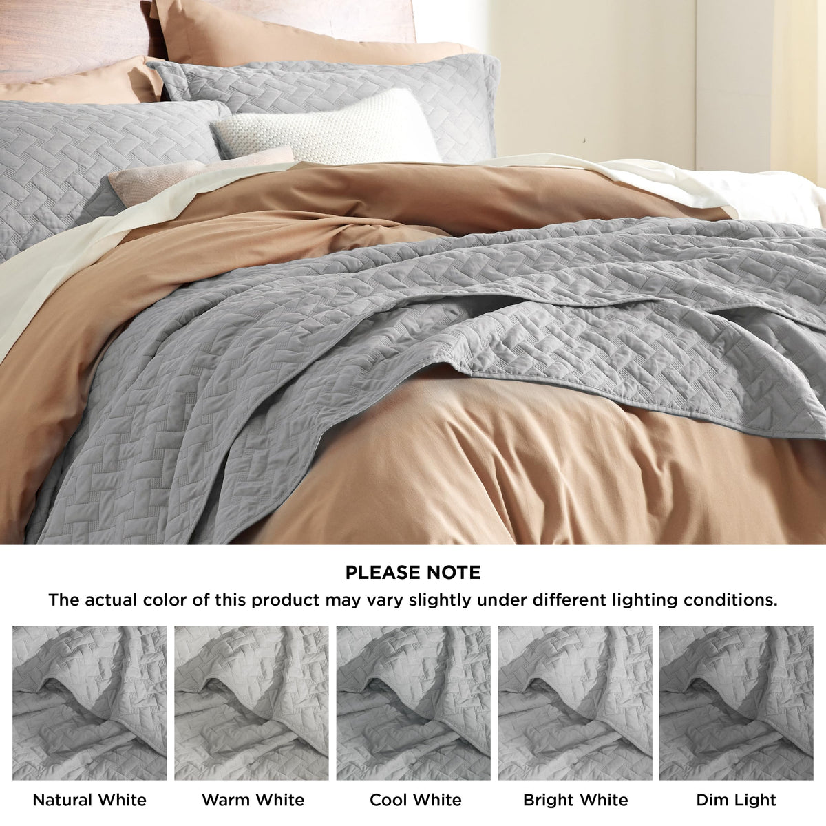 Bedsure lightweight bedspread serves as summer layer or extra warmth.