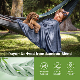 Bedsure bamboo rayon back adds breathable comfort