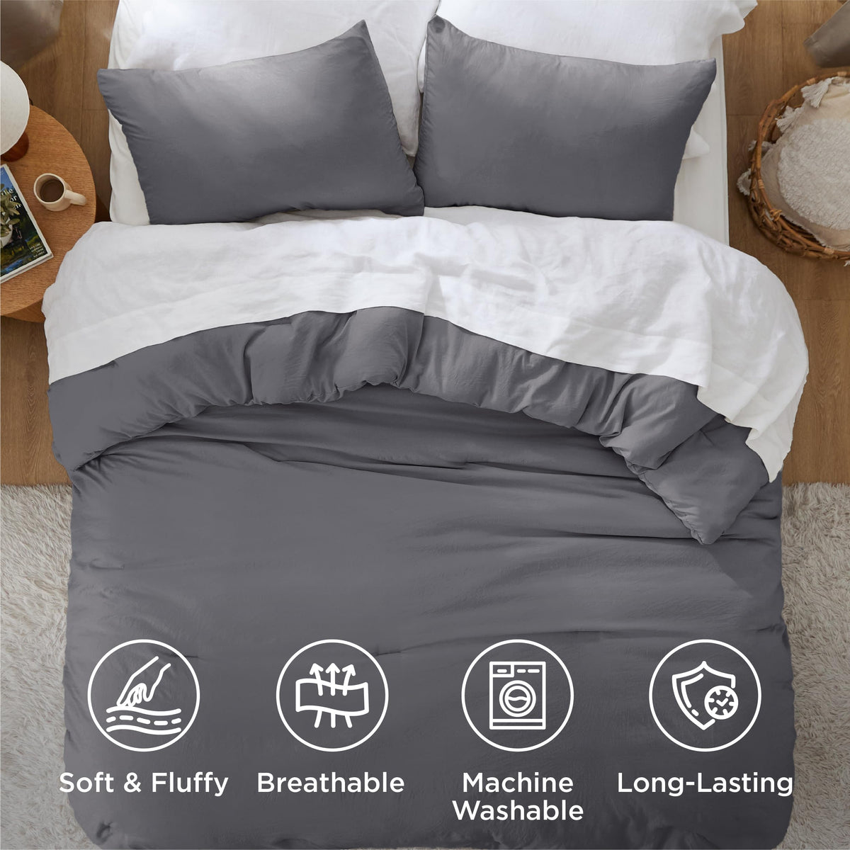 Bedsure reverse-color subtle elegance highlights room updates with minimal effort.