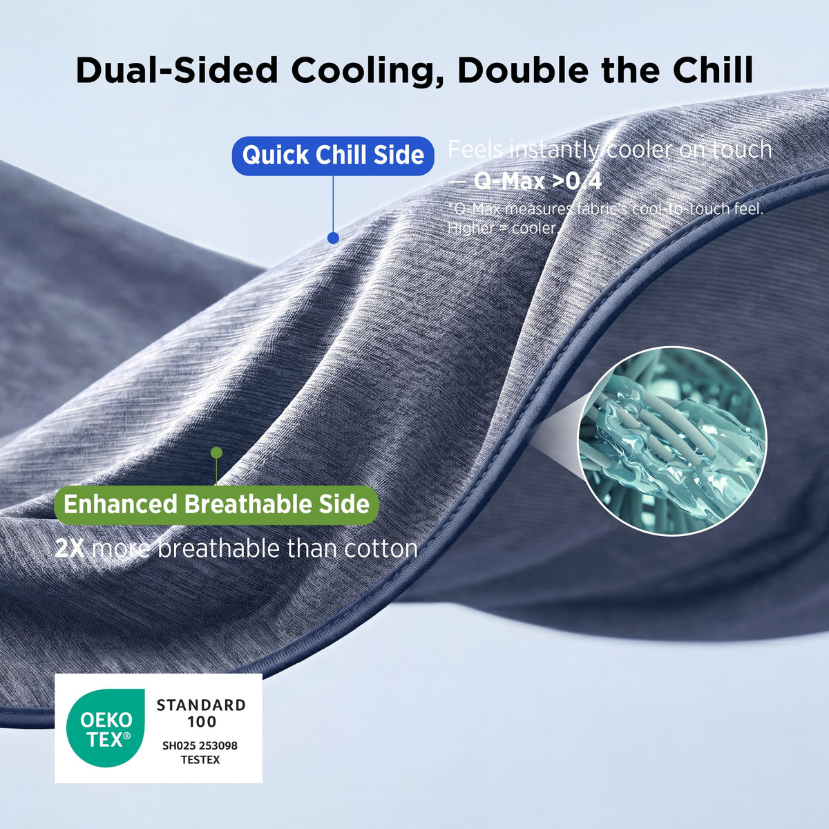 Bedsure reversible design with cooling side visible