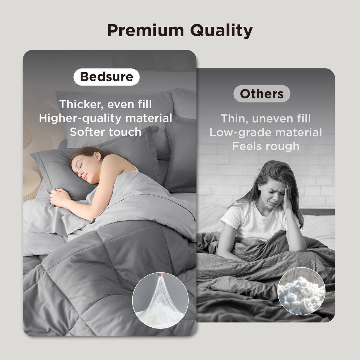 Bedsure reversible dual-tone comforter highlights flexible styling