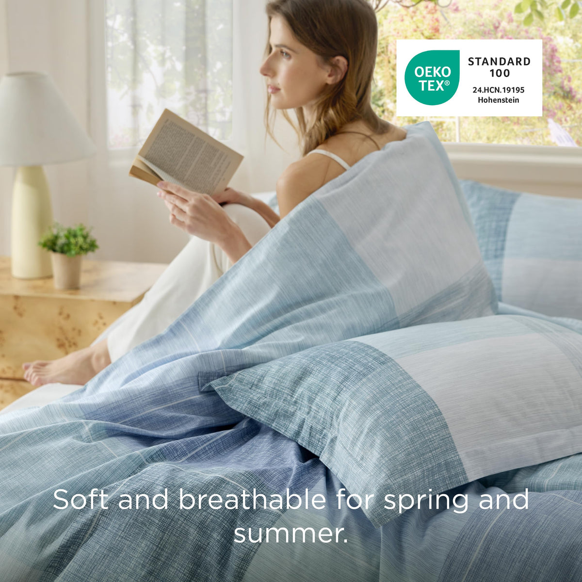 Bedsure reversible duvet cover showcases dual buffalo plaid patterns for flexible decor.