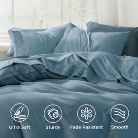 Bedsure ruched-hem pillowcases provide stylish border and secure pillow fit