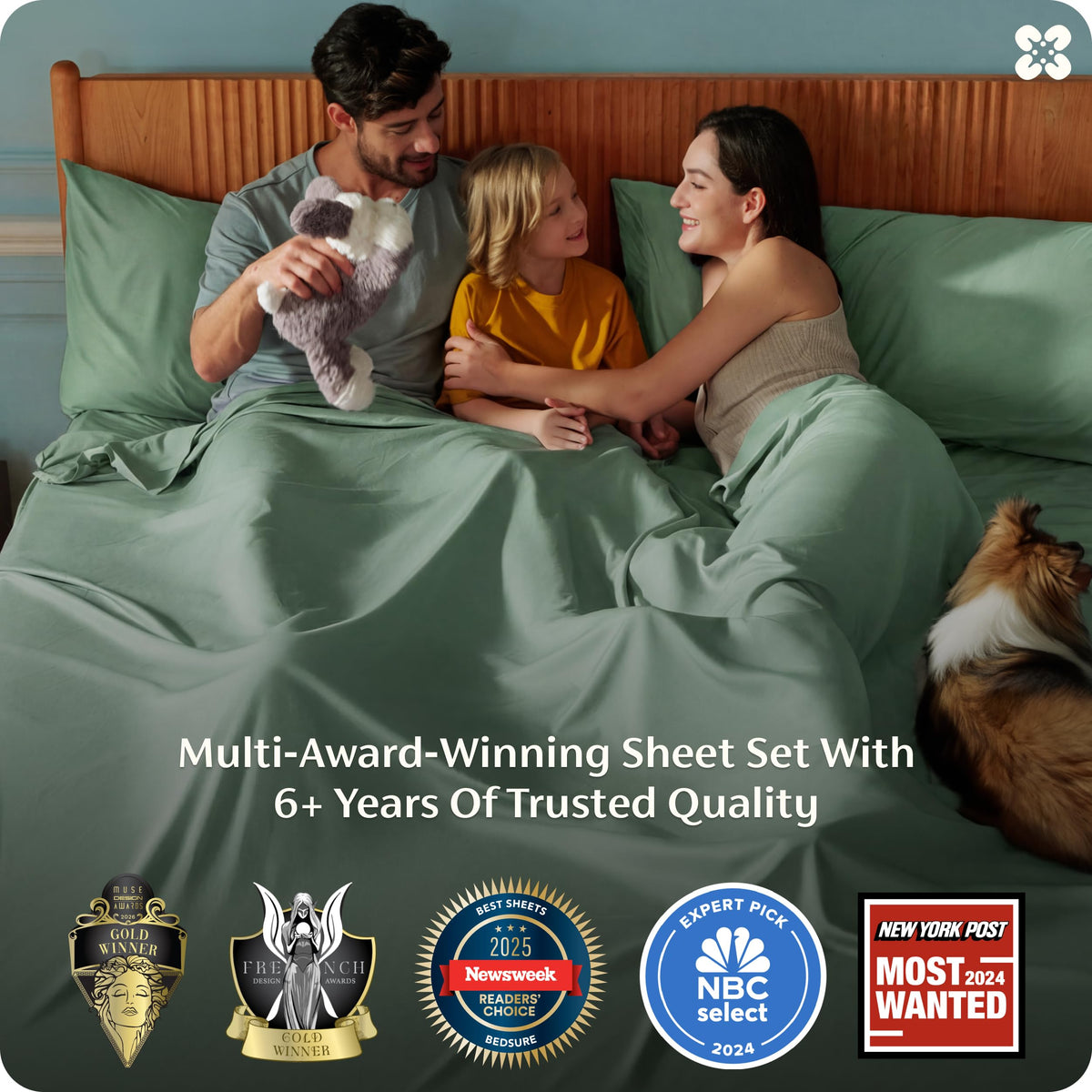 Bedsure sage green queen sheet closeup highlights luxurious softness