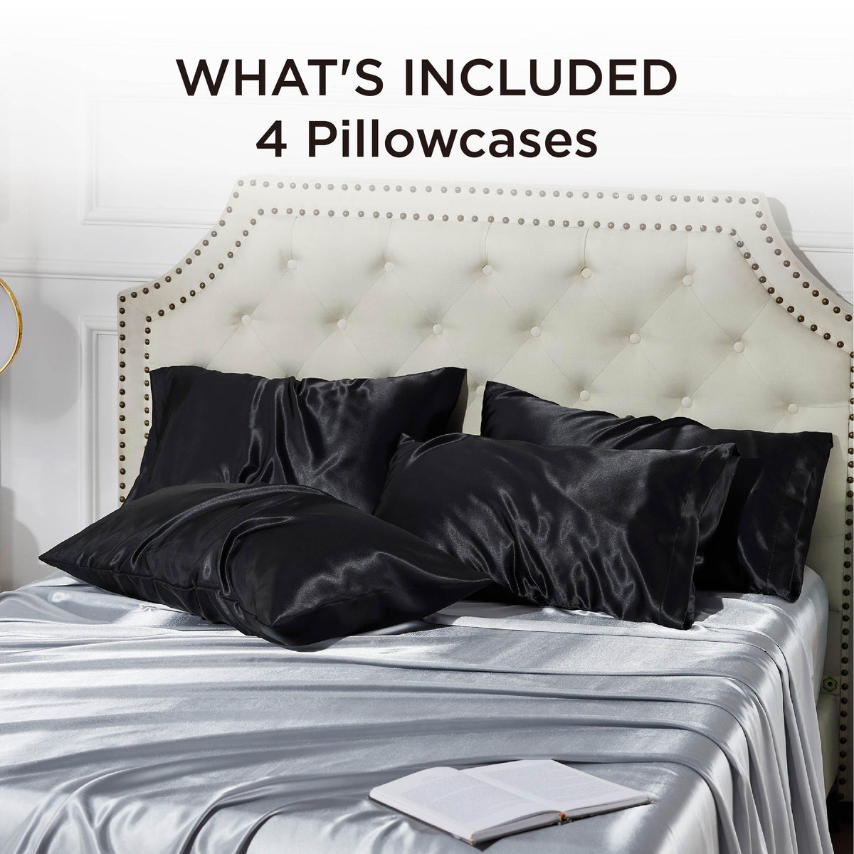 Bedsure 4-pack gift-ready pillowcases for women and men.