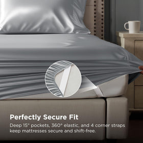 Bedsure satin sheets queen pillowcase 20x30 pair highlights gentle touch for hair and skin