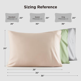 Bedsure set of 2 king-size pillowcases arranged for display