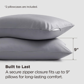Bedsure silky-like pillowcase with breathable weave enhances hair and skin comfort
