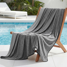 Bedsure Silky Soft Cooling Blanket front view, breathable cooling fabric for hot sleepers