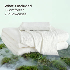 Bedsure SleepEase in-bed setup demonstrates dry, comfortable sleep through warm nights