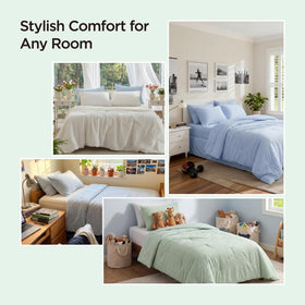 Bedsure SleepEase pillowcase pair complements the comforter with coordinated design