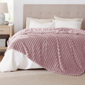 Bedsure soft blanket in living room enhances relaxation and coziness.