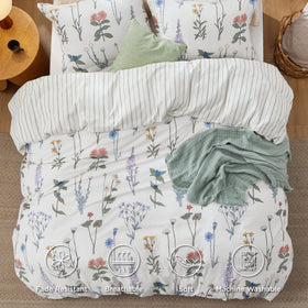 Bedsure soft-brushed-fabric close-up highlights gentle touch and comfort.