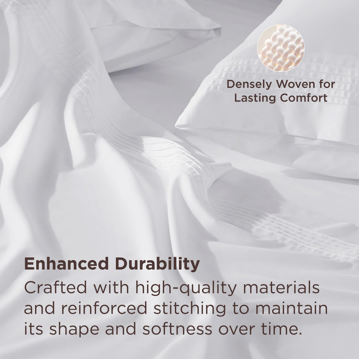 Bedsure soft brushed fabric sheets feel cozy against the skin