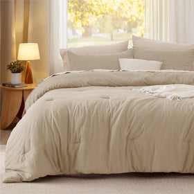 Bedsure fabric close-up shows plush texture and gentle feel.