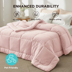 Bedsure soft shell exterior with durable construction resists wrinkles after washing