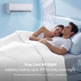 Bedsure soft-fabric cooling blanket with silky-smooth feel.