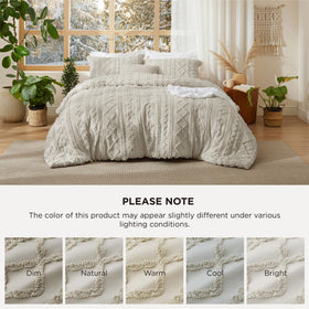 Bedsure soft jacquard finish complements modern rustic styles