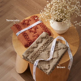 Bedsure soft jacquard weave texture on comforter suggests premium feel.